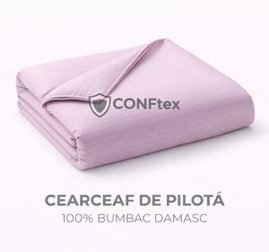 Cearceaf de Pilotă Damasc 100% Bumbac Lila