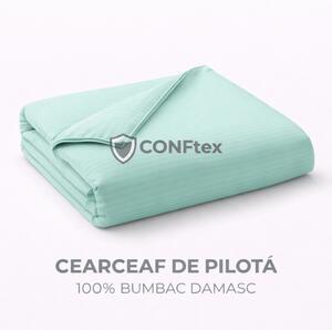 Cearceaf de Pilotă Damasc 100% Bumbac Mint