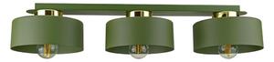 Plafonieră IGNIA 3xE27/60W/230V verde/auriu