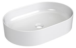 Ravak Ceramic lavoar 55x37 cm ovale de blat alb luciu XJX01155001