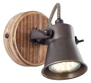 Brilliant - Aplică spot de perete SEED 1x GU10/5W/230V negru/maro
