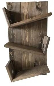 Stand sticle vin din lemn,seria wood, Homs Bar, Natur, 50 x 28 x 11 cm,700138