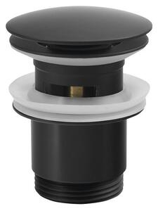 Sapho Sapho, Scurgere lavoar 5/4", clic-clack, dop mare, 30-45 mm, negru mat, CV1007B