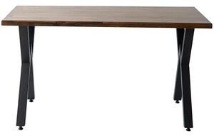Masa bucatarie lemn,Solid Wood seria A-620, natural-negru,150x70x75 cm, 30087