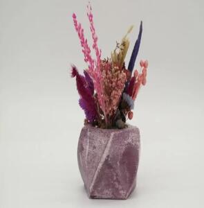 Ghiveci decorativ cu flori artificiale, homs seria A620,17x5.5x9 cm,30355