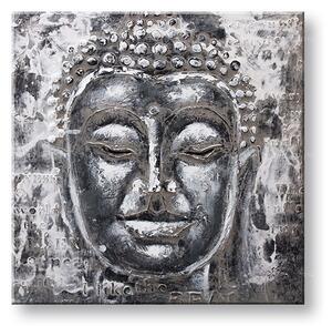 Tablou pictat BUDHA 1 parte CFAZH4740AE1 - 60x60 cm