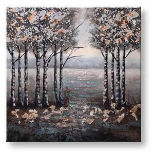 Pictură murală pictată TREES 1 parte 70x70 cm CFAZH5186E1