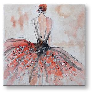 Pictură murală pictată FEMEIE 1 parte CFAZH6233E1 - 60x60 cm
