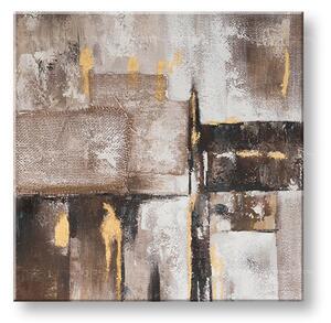 Tablou de perete pictat ABSTRAKT 1 parte CWF11292SDE1 - 70x70 cm