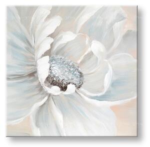 Tablou de perete pictat FLOWERS 1 parte CWF1750WE1 - 60x60 cm