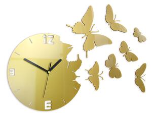 Ceas de perete FLUTURI GOLD HMCNH003-gold