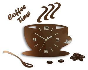 Ceas de perete COFFE TIME 3D COPPER HMCNH045-copper