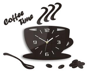 Ceas de perete COFFE TIME 3D WENGE HMCNH045-wenge