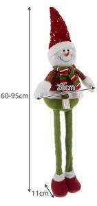 Figurina decorativa Craciun, Om de zapada, inaltime ajustabila 60-95 cm