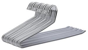 Set de 20 umerase din metal, Songmics, Gri-Argintiu, 38x14.5x0.5 cm