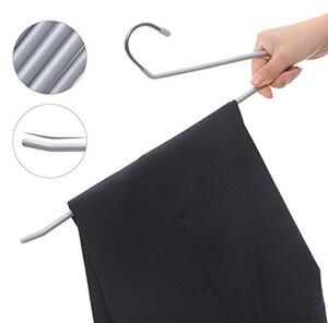 Set de 20 umerase din metal, Songmics, Gri-Argintiu, 38x14.5x0.5 cm