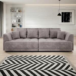Canapea moderna pentru living TIGA, stofa catifelata bej - Whisper 3