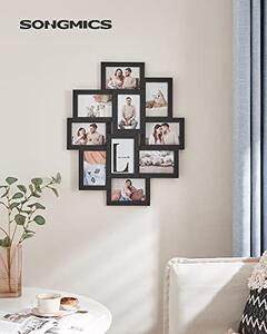 Rama foto, Songmics, Negru, 60x49.3x3.6 cm
