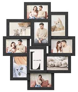 Rama foto, Songmics, Negru, 60x49.3x3.6 cm