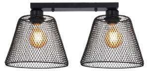 Plafoniera Moderna Klausen Loana PL2 B Negru Metal 46x21x21cm 2xE27 Corp Iluminat Design Minimalist Elegant Pentru Living Hol Sau Dining Interior