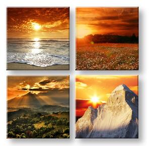 Tablou canvas Beauty of the Earth colaj 4 piese XOBKOL19E42