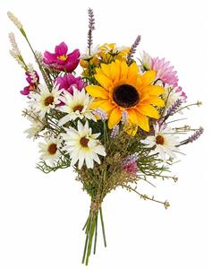 Buchet FLOAREA-SOARELUI, COSMOS, FLORI DE CÂMP 65 cm