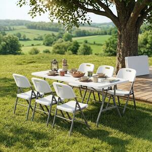 Set catering/camping - masă ESSEN + 6x scaune BERLIN