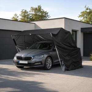 Copertină pliabilă pentru automobil Avenberg SHELL negru