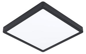 EGLO Fueva 5 plafonieră LED IP44 840 negru 28,5x28,5, Negru, Baie, Metal