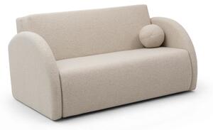 Canapea extensibilă Nubi trei locuri 140 cm cu ladă de depozitare - boucle bej deschis Quelle 03