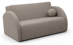 Canapea extensibilă Nubi 3 locuri 140 cm cu ladă de depozitare - bej boucle Quelle 16