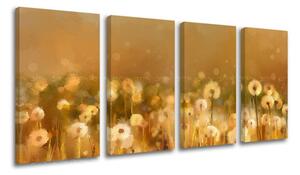Pictură murală în 4 părți FLOWERS KV075E41