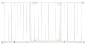 PawHut Porțiță pentru Câini și Animale de Companie cu 3 Extensii, Lățime Reglabilă, 74-147.5x76.2 cm, Alb | Aosom Romania