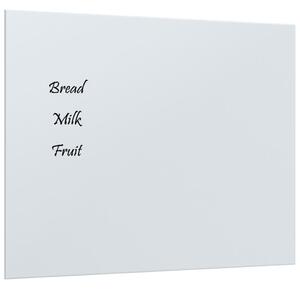 Tablă magnetică de perete, alb, 50x40 cm, sticlă securizată