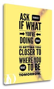 Tablou canvas motivațional Ask yourself
