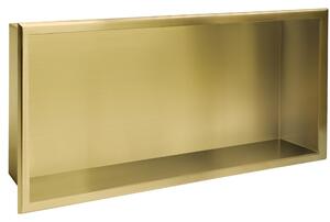Bathroom shelf 30x60 gold brush