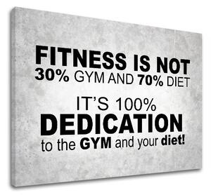 Tablou canvas motivațional Fitness is not