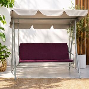 Perna balansoar gradina 150x50x50 cm, doua segmente, husa detasabila, burgundy