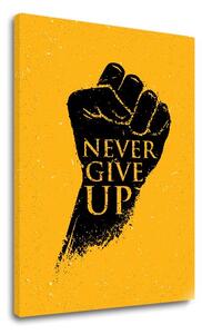 Tablou canvas motivațional Never give up