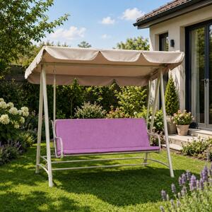 Perna balansoar gradina 150x50x50 cm, doua segmente, lila