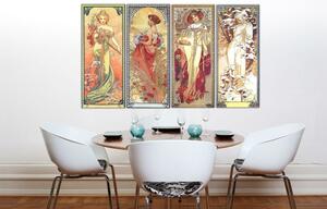Tablouri CELE PATRU ANOTIMPURI - Alfons Mucha