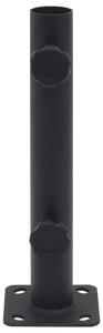 Suport de umbrelă pentru stâlp de Ø32/34/38 mm, negru mat, oțel