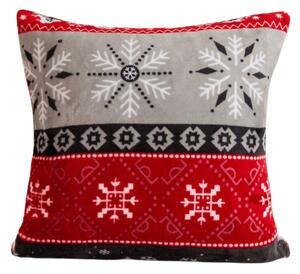 Husa din microplus pentru pernuta SNOWY FOREST 45x45 cm, gri
