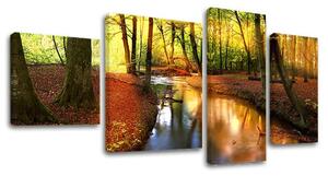 Pictură murală în 4 părți ARBORI ST032E40