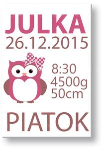 Fata noastră Tablou canvas cu text TEX013O1