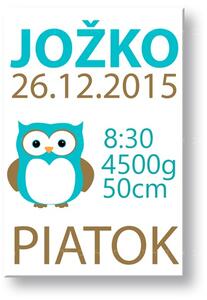 Băiatul nostru Tablou canvas cu text TEX014O1