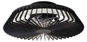 Ventilator de tavan cu LED Himalaya Mini negru DC silențios - Mantra Mantra Iluminación, Himalaya Mini, reglabil, Negru, Camera de zi, Plastic, Modern