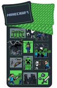 Lenjerie de pat Minecraft - Survival Mode | 140 x 200 cm / 70 x 90 cm