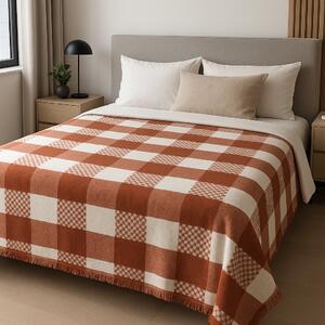 Patura pufoasa din bumbac multicolor -180x220Cm