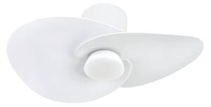 Ventilator de tavan cu LED-uri Nenufar alb DC silențios CCT - Mantra Mantra Iluminación, Nenufar, reglabil, Alb, Camera de zi, Aluminiu, Modern